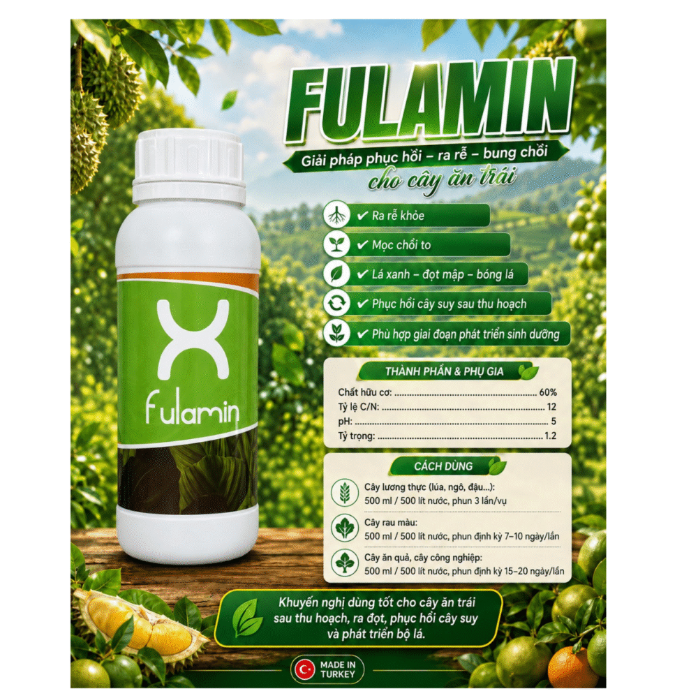 Phân bón hữu cơ FULAMIN (Chai 500ml)