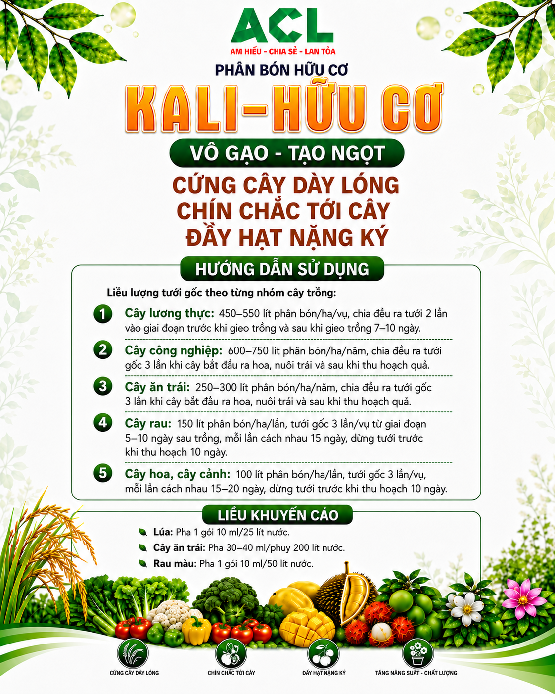 Phân bón hữu cơ Kali Hữu Cơ 10 ml - Image 3