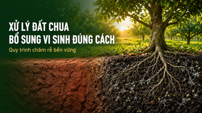 Xử lý đất chua và bổ sung vi sinh đúng cách cho bộ rễ khỏe
